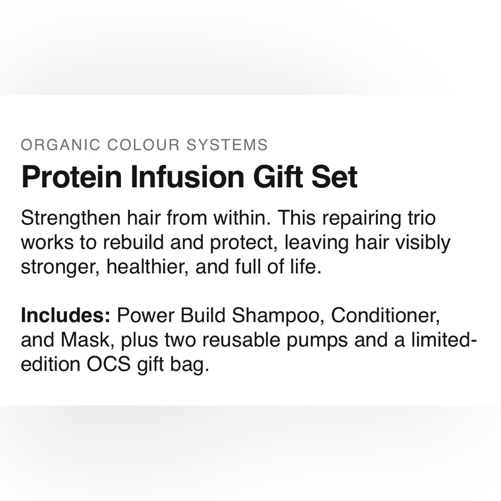 Organic Colour Systems Protein Infusion Gift Set - Picture 3 of 10